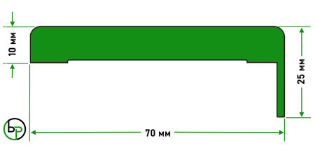 Наличник Бизнес Парк телескопический ЭМАЛЬ для дверей LINE 2150х70х10 мм цвет Белый
