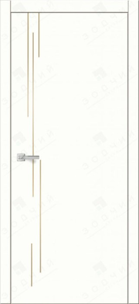 Дверь межкомнатная ЗОДЧИЙ АВЕНЮ 26 ПГ Шагрень молочная