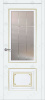 Дверь межкомнатная ЗОДЧИЙ АМПИР ПО Шагрень молочный стекло мателюкс светлое
