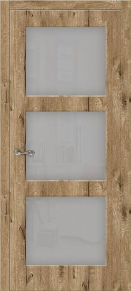 Дверь межкомнатная ЗОДЧИЙ ЛАТИНА 3 ПО Каштан янтарный