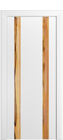 Дверь межкомнатная Порта Алекс КАНТРИ 4 Белоснежная вставка Марблвуд эмаль