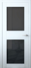 Дверь межкомнатная ЗОДЧИЙ НЕКСТ 4 ПО Софт тальк стекло триплекс черный