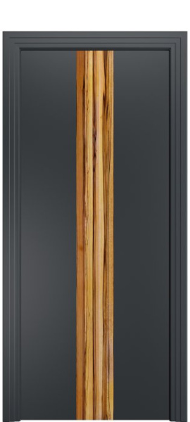 Дверь межкомнатная Порта Алекс КАНТРИ 2 Графит вставка Марблвуд эмаль