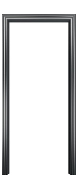 Наличник фигурный Порта Алекс графит патина серебро эмаль