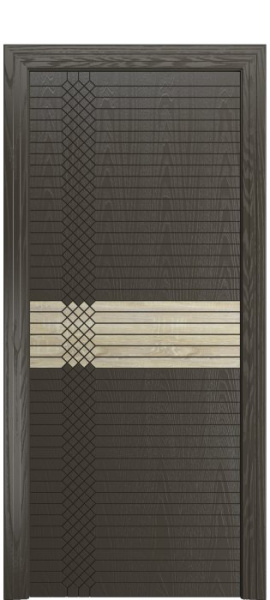 Дверь межкомнатная Порта Алекс ПОРТА 2 Гриджио вставка CPL шпон