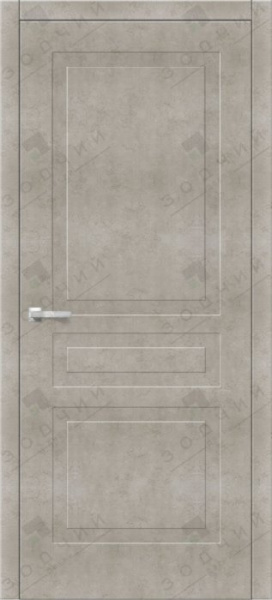 Дверь межкомнатная ЗОДЧИЙ ИТАЛЬЯНО 33 ПВХ ПГ Бетон бежевый