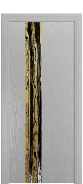 Дверь межкомнатная Порта Алекс КАНТРИ 3  Светло-серый вставка эспрессо шпон