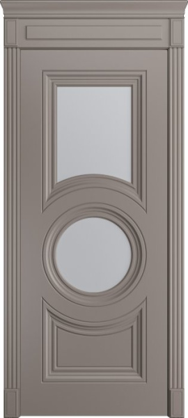 Дверь межкомнатная Порта Алекс Премиум 3 Белоснежная эмаль, стекло сатин светлый