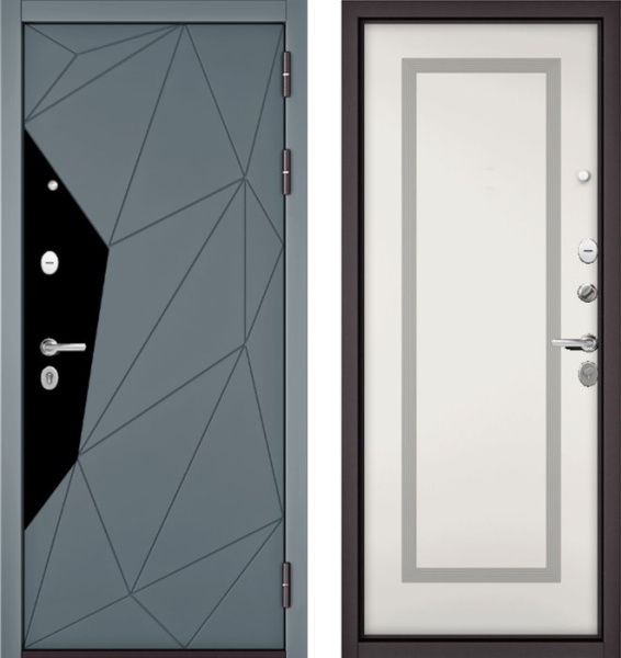 Входная дверь МАСТИНО TRUST MASS 202 Океан стронг / 189 Белый матовый