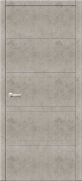 Дверь межкомнатная ЗОДЧИЙ ИТАЛЬЯНО 6 ПГ Бетон бежевый