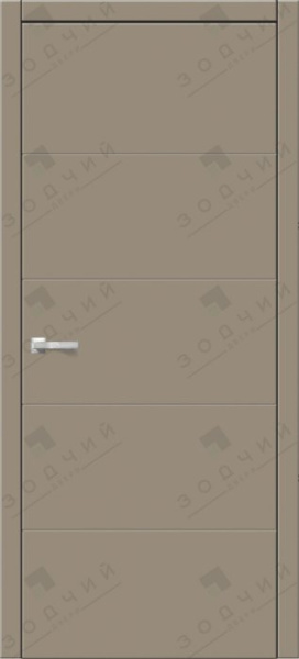 Дверь межкомнатная ЗОДЧИЙ ИТАЛЬЯНО 5 ПВХ ПГ Капучино софт