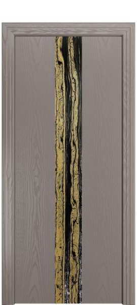 Дверь межкомнатная Порта Алекс КАНТРИ 2 Темно-серый вставка эспрессо шпон