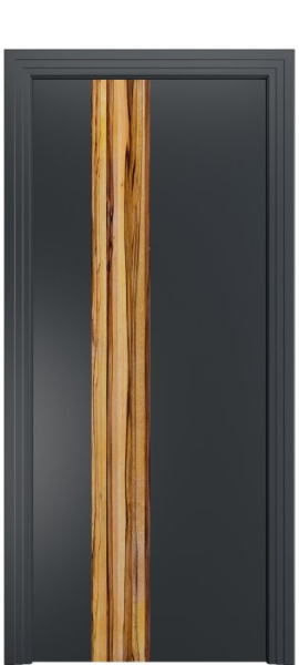 Дверь межкомнатная Порта Алекс КАНТРИ 3 Графит вставка Марблвуд эмаль