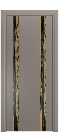 Дверь межкомнатная Порта Алекс КАНТРИ 4 Темно-серый вставка эспрессо эмаль