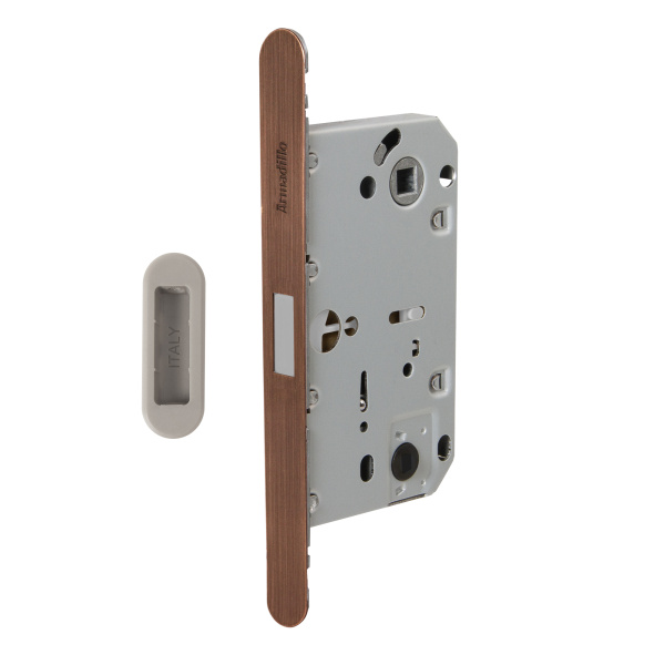 Магнитная Armadillo (Армадилло) защелка WC с ответной планкой GRAVITY.PRO G01.196.50.96 AC медь