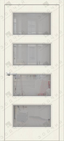 Дверь межкомнатная ЗОДЧИЙ ИТАЛЬЯНО 4 ПВХ ПО Шагрень латте