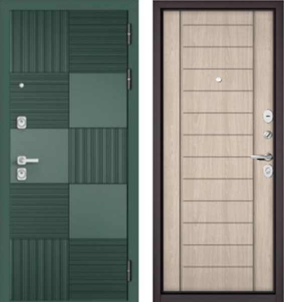 Входная дверь МАСТИНО CITY PRIME 173 Авокадо / AV-137 Ясень ривьера айс