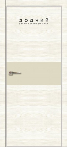 Дверь межкомнатная ЗОДЧИЙ МЕГАПОЛИС Г20 ПГ Сандал белый вставка МДФ Айриш софт