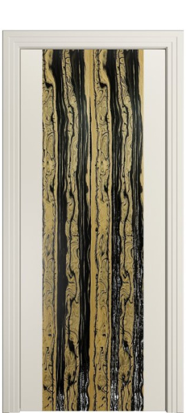 Дверь межкомнатная Порта Алекс КАНТРИ 1 Бежевый вставка Эспрессо эмаль