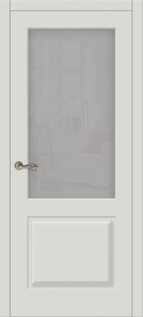 Дверь межкомнатная ЗОДЧИЙ ЛАТИНА 2 ПО Серый матовый