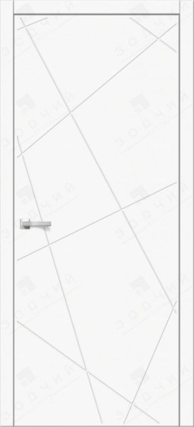 Дверь межкомнатная ЗОДЧИЙ АВЕНЮ 61 ПГ Шагрень белая