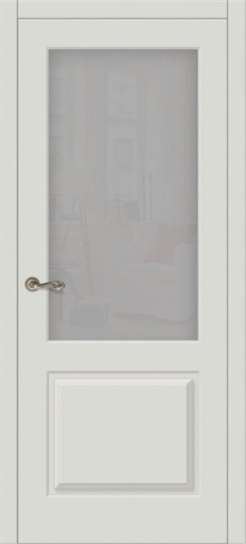 Дверь межкомнатная ЗОДЧИЙ ЛАТИНА 2 ПО Серый матовый