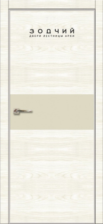 Дверь межкомнатная ЗОДЧИЙ МЕГАПОЛИС Г20 ПГ Сандал белый вставка МДФ Айриш софт
