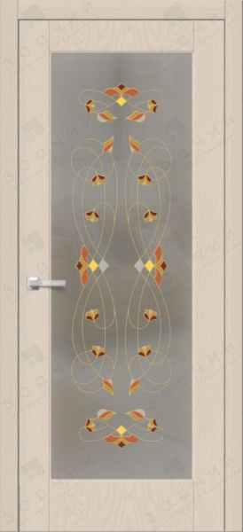 Дверь межкомнатная ЗОДЧИЙ АФРОДИТА 11 ПО Айриш вуд стекло светлое матированное
