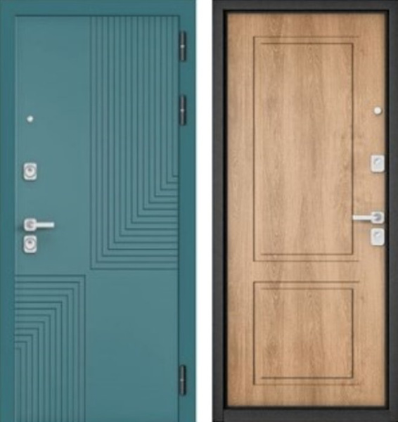 Входная дверь МАСТИНО CITY PRIME 195 Верде / D-1 Дуб шале натуральный