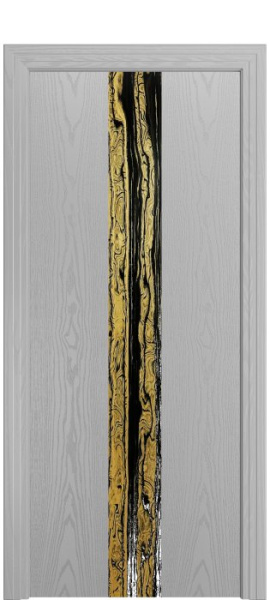 Дверь межкомнатная Порта Алекс КАНТРИ 2 Светло-серый вставка эспрессо шпон