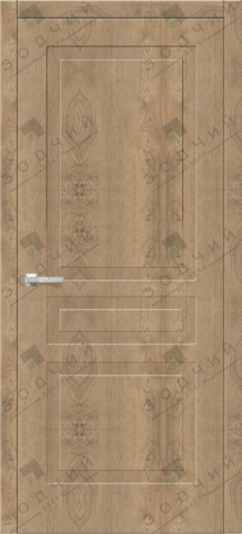 Дверь межкомнатная ЗОДЧИЙ ИТАЛЬЯНО 33 ПВХ ПГ Каштан янтарный