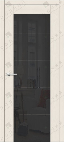 Дверь межкомнатная ЗОДЧИЙ ИТАЛЬЯНО 5 ПВХ ПО Сандал белый