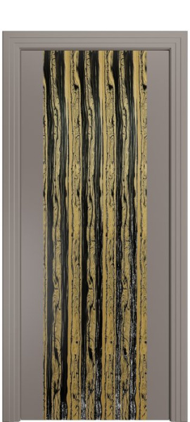 Дверь межкомнатная Порта Алекс КАНТРИ 1 Темно-серый вставка эспрессо эмаль