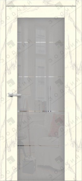 Дверь межкомнатная ЗОДЧИЙ ИТАЛЬЯНО 5 ПВХ ПО Дуб опаловый