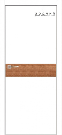 Дверь межкомнатная ЗОДЧИЙ МЕГАПОЛИС Г21 ПГ Софт тальк вставка МДФ Карри