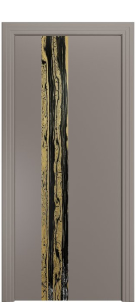 Дверь межкомнатная Порта Алекс КАНТРИ 3 Темно-серый вставка эспрессо эмаль