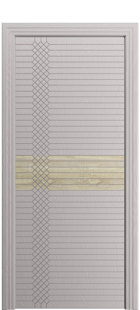 Дверь межкомнатная Порта Алекс ПОРТА 2 Платинум софт вставка CPL шпон