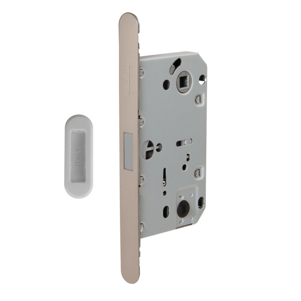 Магнитная Armadillo (Армадилло) защелка WC с ответной планкой GRAVITY.PRO G01.196.50.96 SN мат никель