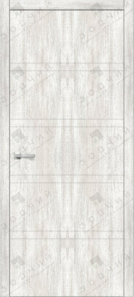 Дверь межкомнатная ЗОДЧИЙ ИТАЛЬЯНО 6 ПГ Каштан дымчатый