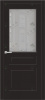 Дверь межкомнатная ЗОДЧИЙ ИТАЛЬЯНО 33 ПВХ ПО Шагрень черная