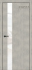 Дверь межкомнатная ЗОДЧИЙ СИТИ В5 ПО Бетон серый стекло Лакобель белый