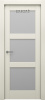 Дверь межкомнатная ЗОДЧИЙ ЭЛЕГАНТЕ 3 ПО Шагрень латте стекло мателюкс светлое