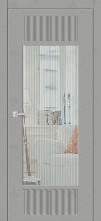 Дверь межкомнатная ЗОДЧИЙ МИРА 2 ПО Софт серый