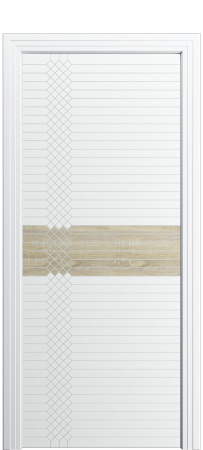 Дверь межкомнатная Порта Алекс ПОРТА 2 Вайт софт вставка CPL эмаль