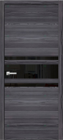 Дверь межкомнатная ЗОДЧИЙ МЕГАПОЛИС Г3 ПЗ Сосна Меркурий вставка черное зеркало