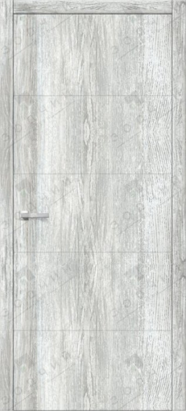 Дверь межкомнатная ЗОДЧИЙ ИТАЛЬЯНО 5 ПВХ ПГ Дуб серый винтажный