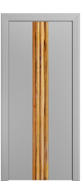 Дверь межкомнатная Порта Алекс КАНТРИ 2 Светло-серый вставка Марблвуд эмаль