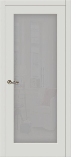 Дверь межкомнатная ЗОДЧИЙ ЛАТИНА 1 ПО Серый матовый