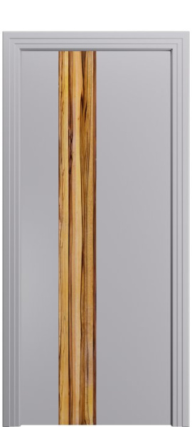 Дверь межкомнатная Порта Алекс КАНТРИ 3 Ибис софт вставка Марблвуд эмаль