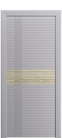 Дверь межкомнатная Порта Алекс ПОРТА 2 Ибис софт вставка CPL эмаль